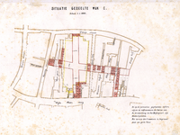 212062 Plattegrond van het terrein in Wijk C te Utrecht, gelegen tussen de Kroonstraat / Oranjestraat / Oranjehof / ...